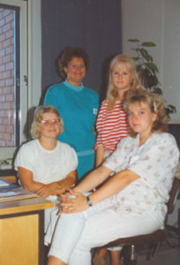 Anställda på Statskontoret sommaren 1989.